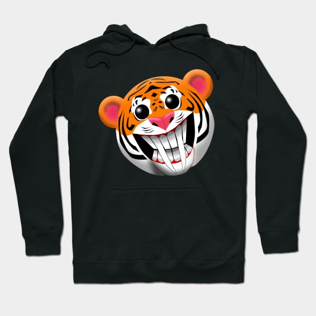 saber-toothed cat Hoodie by Wickedcartoons